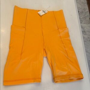 Aerie Vibrant Orange Active Shorts